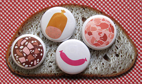 Leckere Wurstbuttons